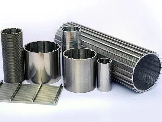 Johnson Mesh Food Drying Strainer Cartridge Sieving Mining Wedge Wire Rotary Drum Water Filter Screen